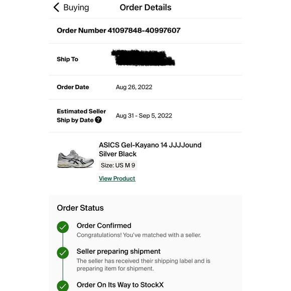JJJJound x ASICS Gel Kayano 14 Men\'s 8.5 Silver/Black VNDS Authentic StockX main image 4